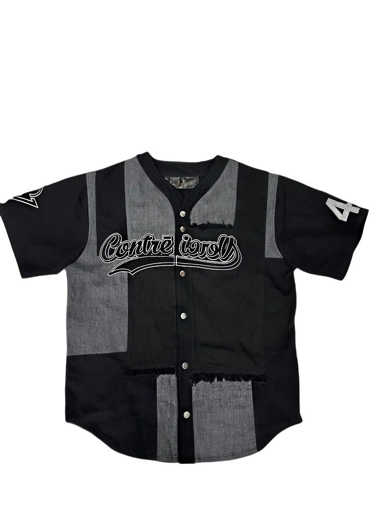 Kidz Denim Baseball Jacket - Black